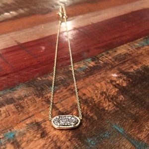 Kendra Scott Gold Necklace with Stone